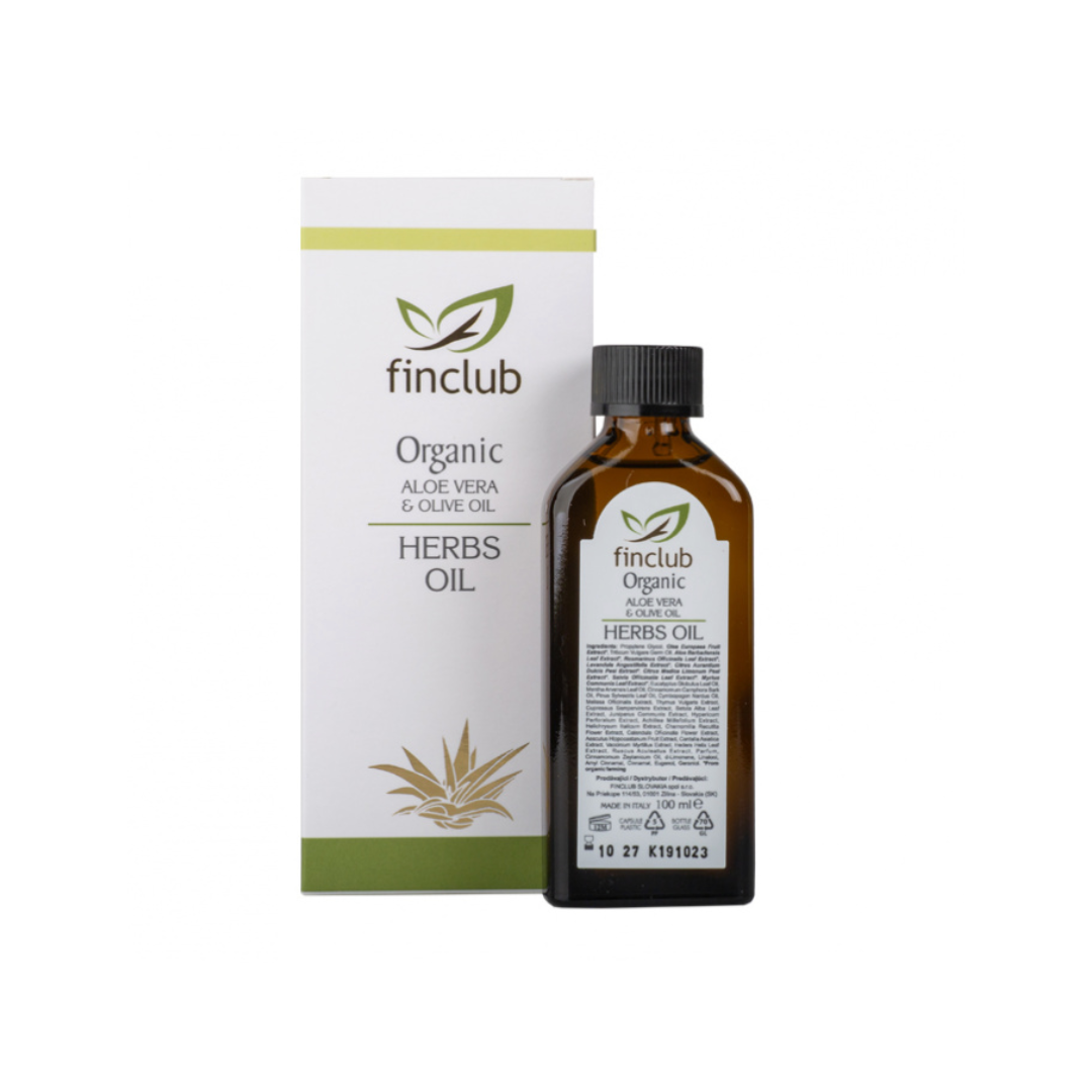 ulei de aloe vera Ulei cu Aloe Vera și extracte din plante, Aloe Vera Herbs Oil, 100 ml,  Finclub