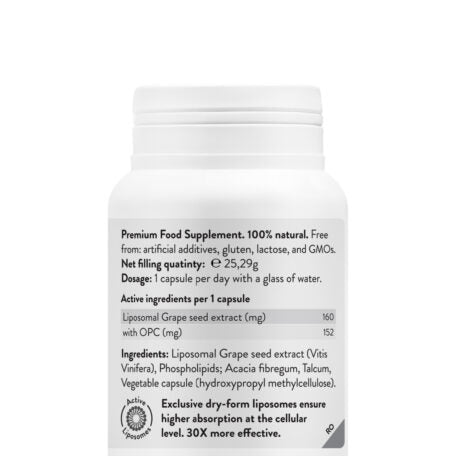 Supliment OPC, Liposomal OPC Protect, 45 Capsule vegane, 160 mg Complex (152 mg Activ), Novo Biomedics