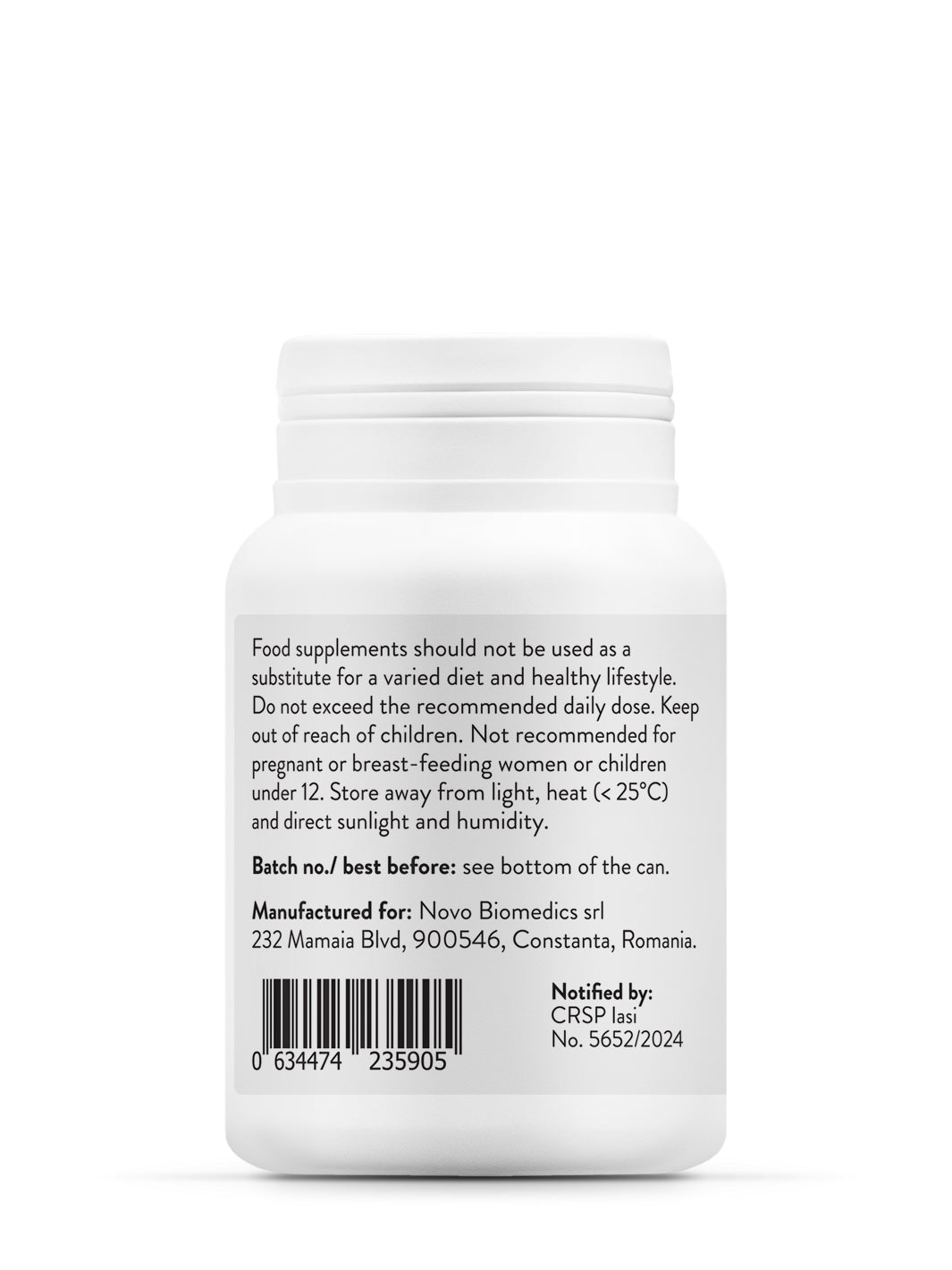 Supliment Quercetina, Liposomal Quercetin Shield, 45 Capsule vegane, 80 mg Complex, Novo Biomedics
