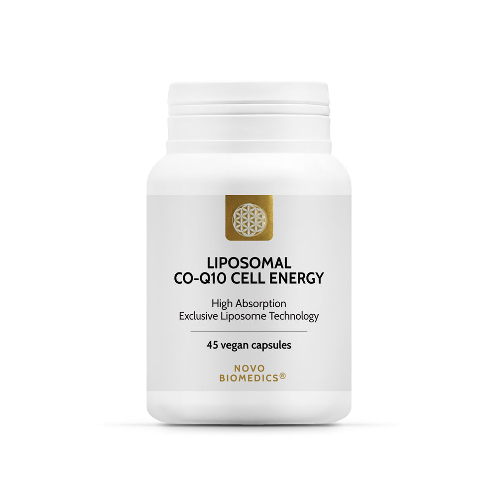Supliment Coenzima Q10, Liposomal CO-Q10 Cell Energy, 45 capsule vegane, 150 mg Coenzima Q10, Novo Biomedics