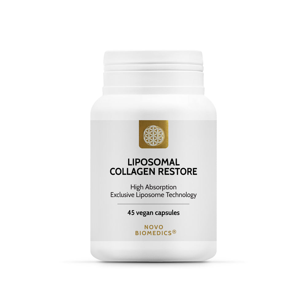 Supliment Colagen Marin, Liposomal Collagen Restore, 45 Capsule vegane, 280 mg Complex, Novo Biomedics