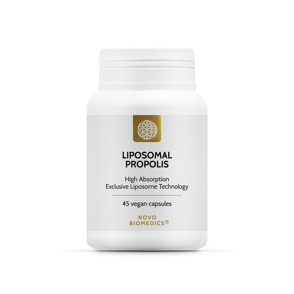 Supliment Propolis, Liposomal Propolis, 45 Capsule vegane, 120 mg Complex, Novo Biomedics