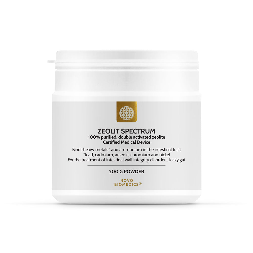 Pulbere cu Zeolit pentru uz intern, Zeolit Spectrum, 200 g, Novo Biomedics