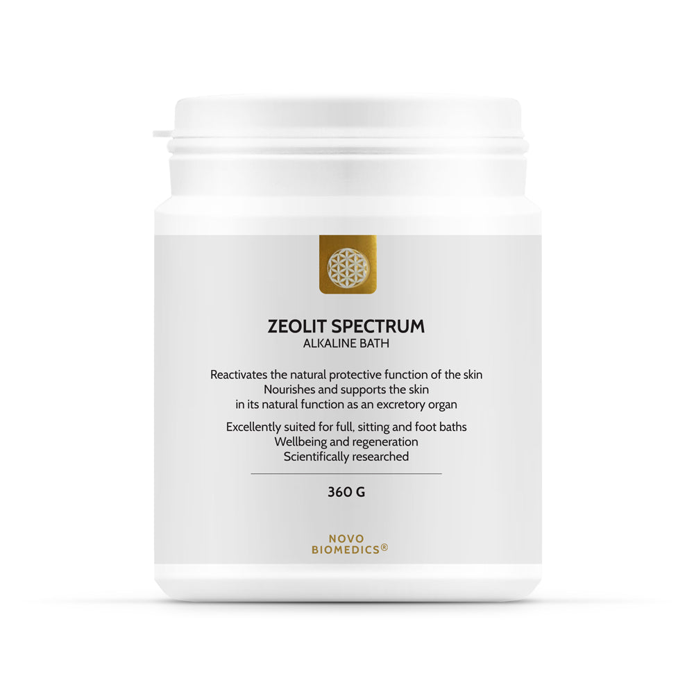 Sare de baie alcalină cu Zeolit, Zeolit Spectrum Sare de Baie Alcalină, 360 g, Novo Biomedics